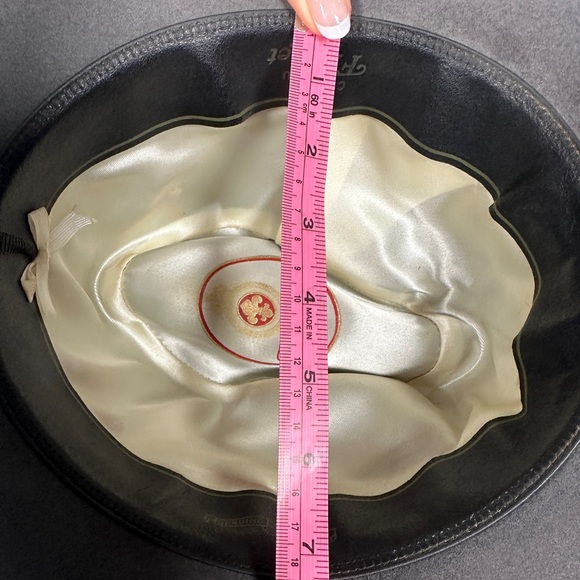 Flechet mens fedora fur felt grosgrain band OS gray vintage - Picture 14 of 16